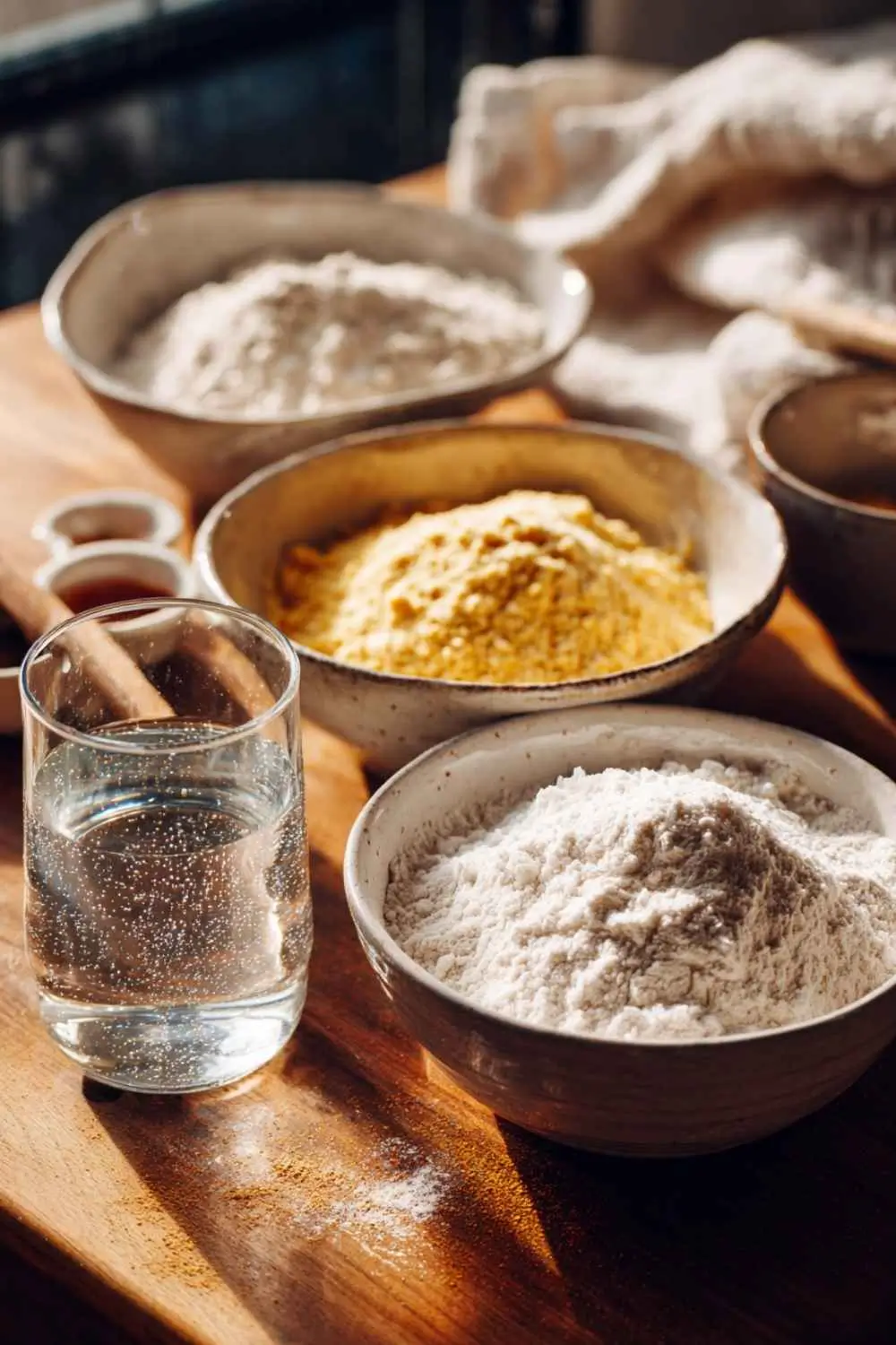 gluten-free-fish-batter-ingredients ingredients for gluten free fish batter in ceramic bowls