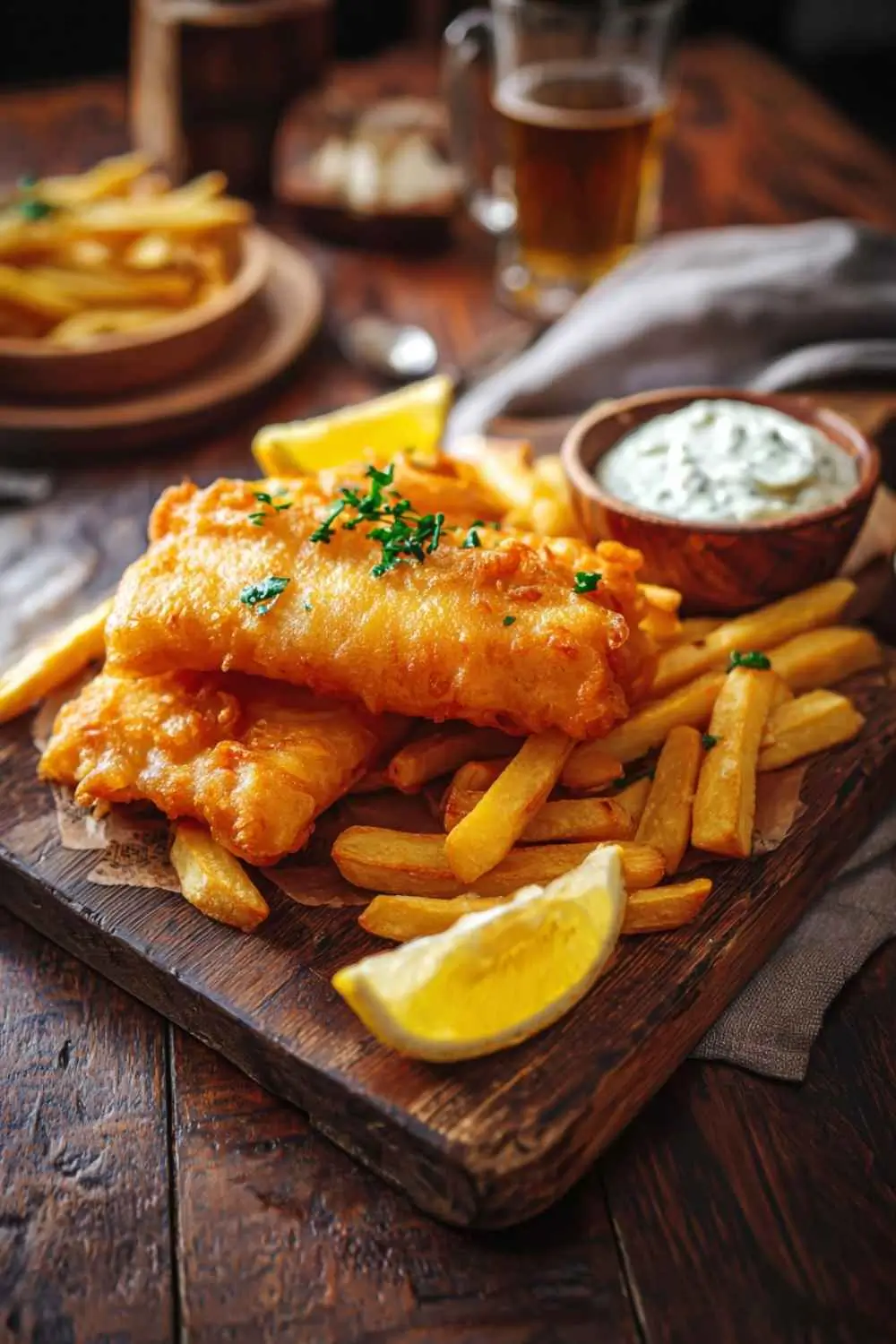 gluten free fish and chips with fries and tartar sauce gluten free fish and chips with fries and tartar sauce