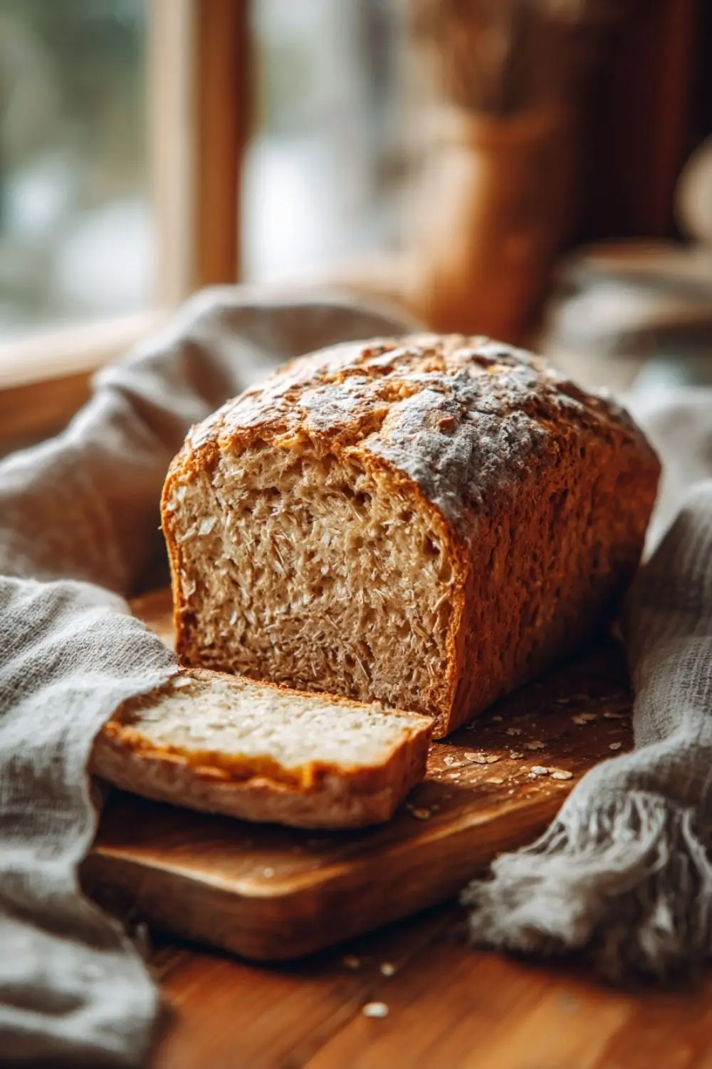 gluten-free-oat-flour-bread-sliced gluten free bread recipes using oat flour, Gluten free oat flour bread sliced on cutting board