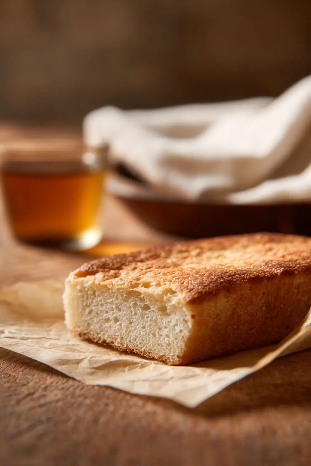 single-gluten-free-communion-bread-vertical gluten free unleavened bread for communion recipe, Single gluten free communion bread piece on parchment, gluten free communion bread recipe