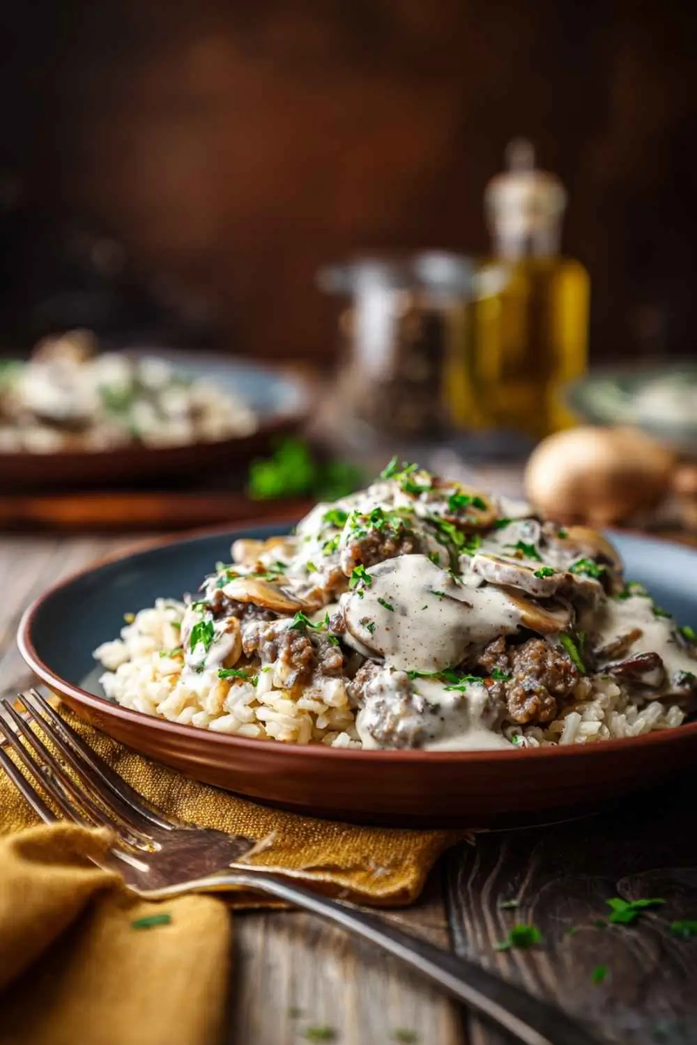dairy-free-ground-beef-stroganoff Dairy free gluten free beef stroganoff with coconut cream