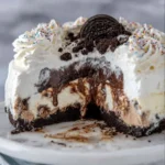 Gluten Free Ice Cream Cake Recipe for Summer Birthdays & Memories 3 Gluten free ice cream cake with cookie crust and whipped topping