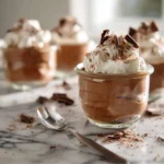Gluten Free Chocolate Mousse Recipe: Rich, Silky & Naturally Gluten Free 3 chocolate mousse in glass jars on marble counter