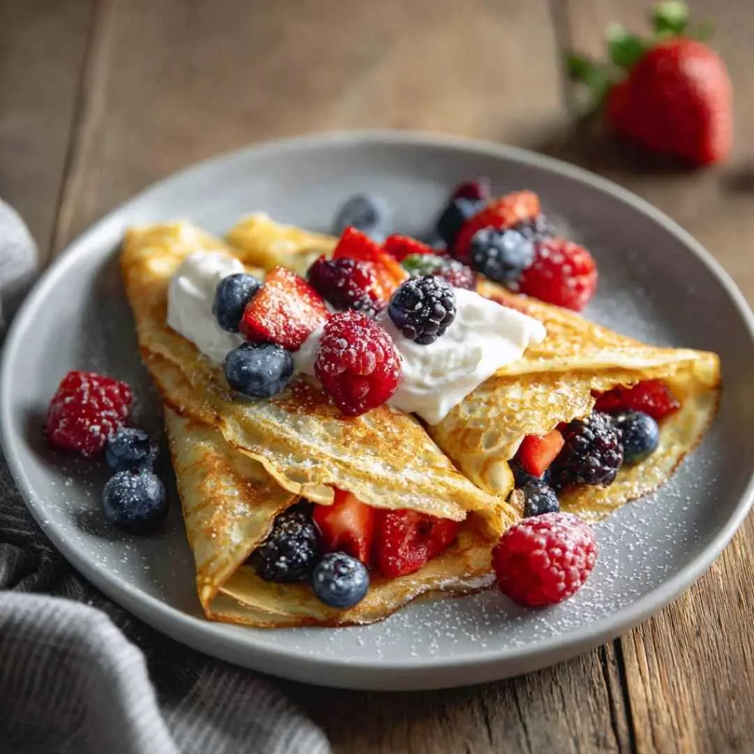 gluten-free-dairy-free-crepes dairy free gluten free crepes with fruit and cream