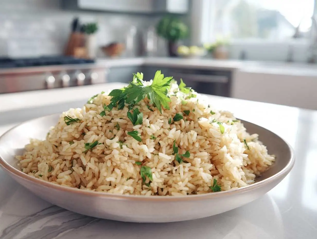 gluten-free-rice-pilaf-recipe realistic gluten free rice pilaf recipe with fresh parsley