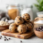 Gluten Free Cookie Dough Recipes: Safe, Sweet, and Spoon, Ready 3 gluten free cookie dough recipes bites on wooden board in a modern kitchen