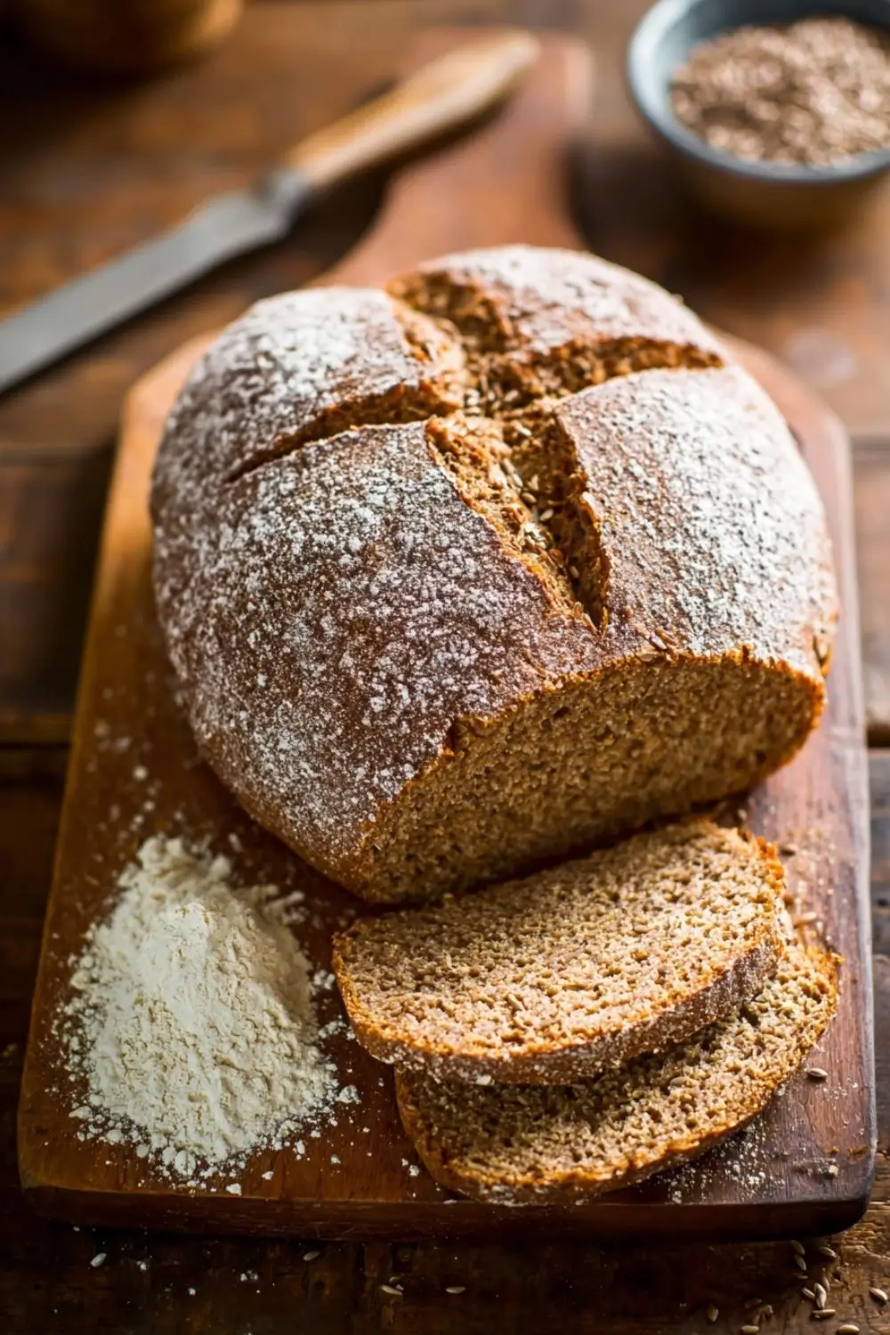 rye-gluten-free-bread-featured Rustic gluten free rye-style bread loaf