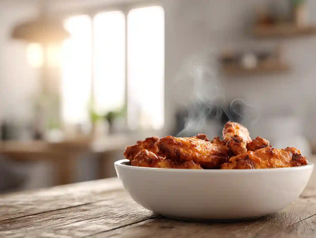 gluten free chicken wings recipe in modern kitchen